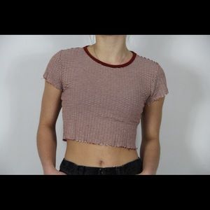 Red crop top forever 21